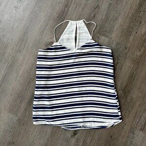 2016 Vintage Express Navy and White Multi Stripe Barcelona Cami - Small